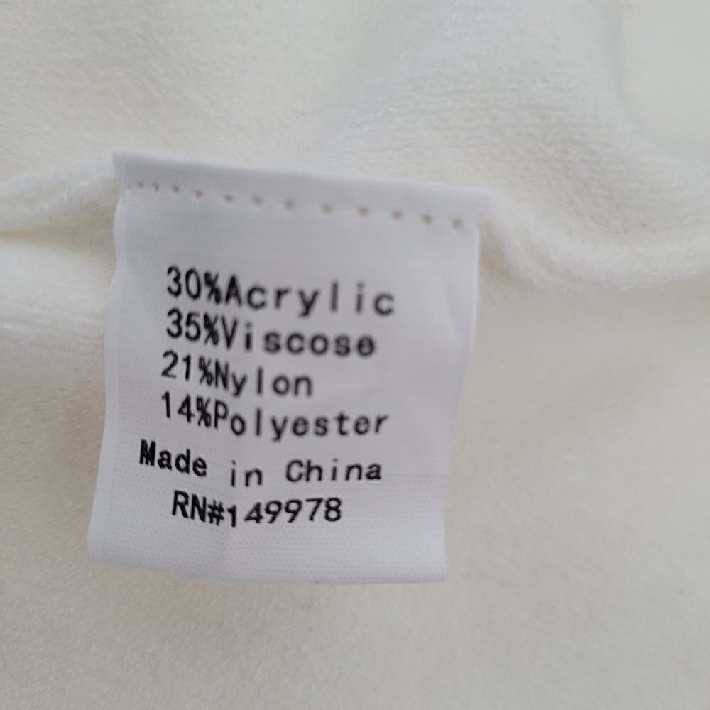 Elsie & Zoey Cream Cable Knit Sleeve Sweater - Picture 8 of 9
